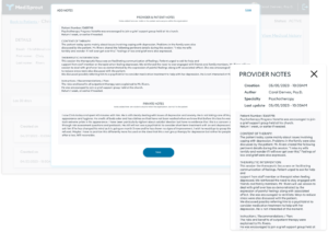 Shared provider notes with patient and private notes for the provider